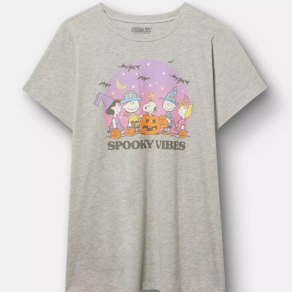 ❤️NWT TORRID TEE - PEANUTS SPOOKY VIBES - SNOOPY HALLOWEEN - PLUS SIZE